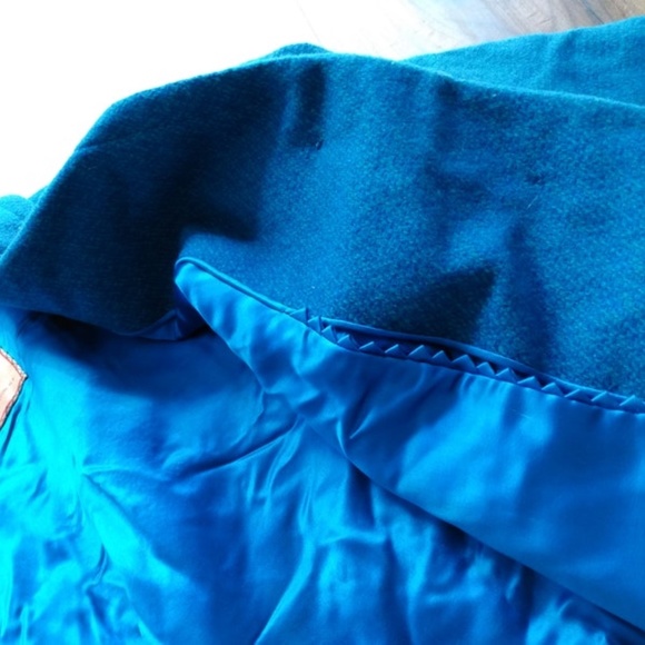 Vintage 60s Jacket 36"B Blue Green Spring Coat Blazer Made in Kowloon Hong Kong - Picture 10 of 10